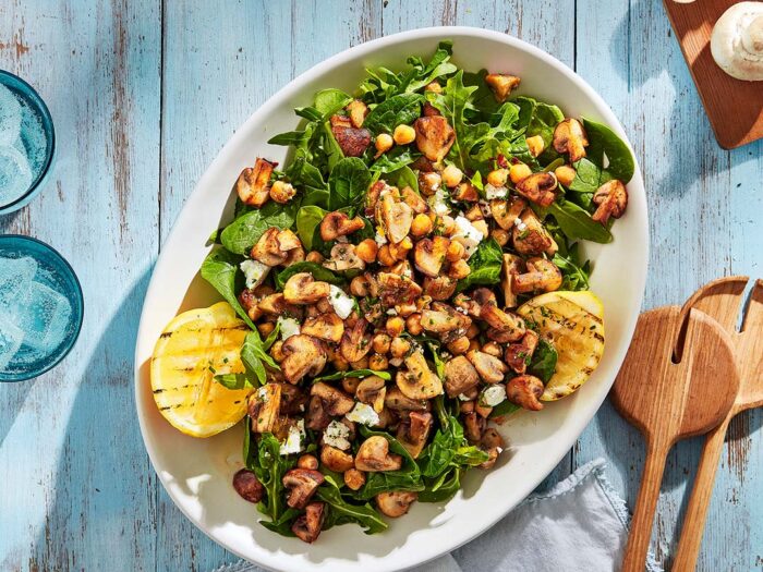 Mushroom and Chickpea Salad