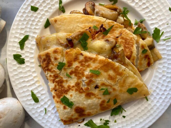 Mushroom Quesadilla